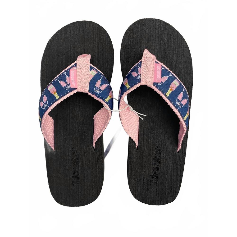NEW TIDEWATER women flip flop sandals in rose all day